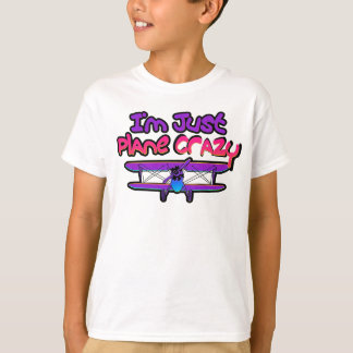 Grappig tweedekker vliegtuig t-shirt