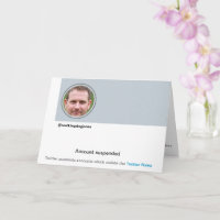 Grappig Twitter Ban Humor Joke Verjaardag Kaart