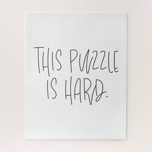 Grappig Typografisch Deze puzzel is moeilijk Legpuzzel (Verticaal)