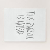 Grappig Typografisch Deze puzzel is moeilijk Legpuzzel (Horizontaal)