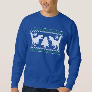 Grappig! Ugly Holiday T-Rex Sweater