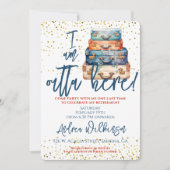 Grappig uitje hier pensioenfeest kaart (Voorkant)