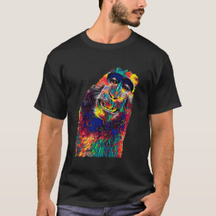 Grappig uitziende aap t-shirt