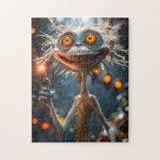 Grappig uitziende Alien Legpuzzel (Verticaal)