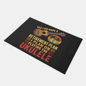 Grappig Ukelele Pensioenplan Deurmat (Schuin)