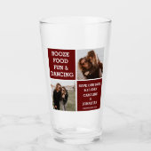 Grappig Uniek Save the Date Foto's Dansende Dans Glas (Voorkant)