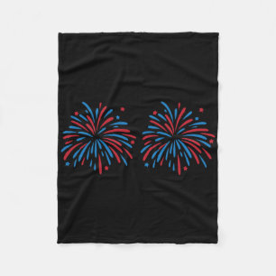 Grappig Usa-Vuurwerk Koppel Alleen Hier Voor Het V Fleece Deken