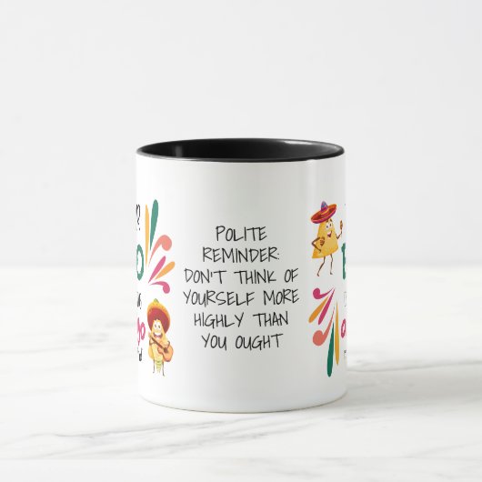 GRAPPIG UW EGO IS NACHO AMIGO aangepaste tekst Mok (Midden)