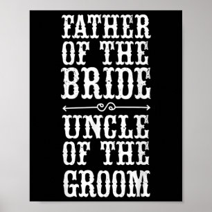 Grappig vader van de bruidsoom van de groom Hallo Poster