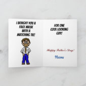 Grappig Vaderdag COVID-19 Wenskaart Kaart (Binnen)