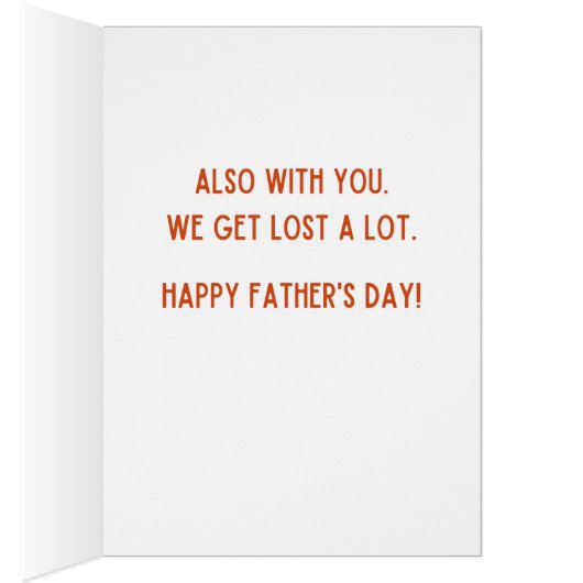 Grappig Vaderdag dat ik zonder je vader verloren z (Binnen (Rechts))