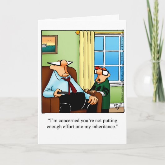 Grappig Vaderdag Humor Wenskaart Kaart (Voorkant)