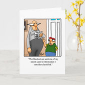 Grappig Vaderdag Humor Wenskaart Kaart (Gele Bloem)