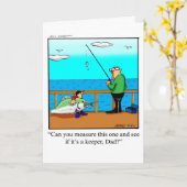 Grappig Vaderdag Humor Wenskaart Kaart (Gele Bloem)