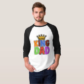 GRAPPIG VADERDAG KING PAPA T-SHIRT (Voorkant volledig)