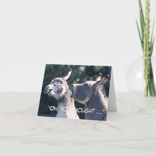 Grappig Vaderdag met ezels Kaart (Voorkant)