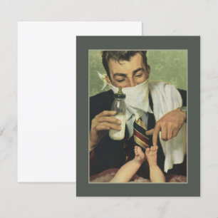 Grappig  Vaderdag Papa die Diapers verandert