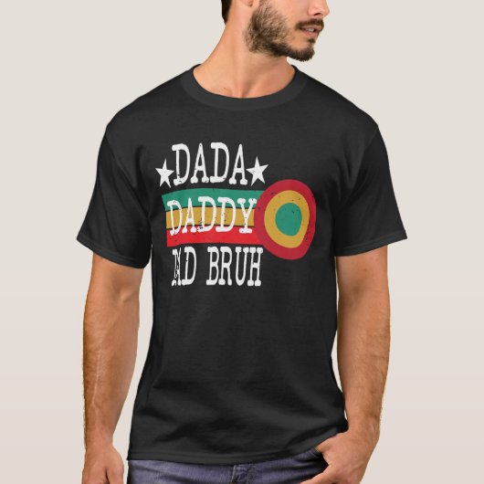 Grappig vaderdag papa papa bruh  t-shirt (Voorkant)