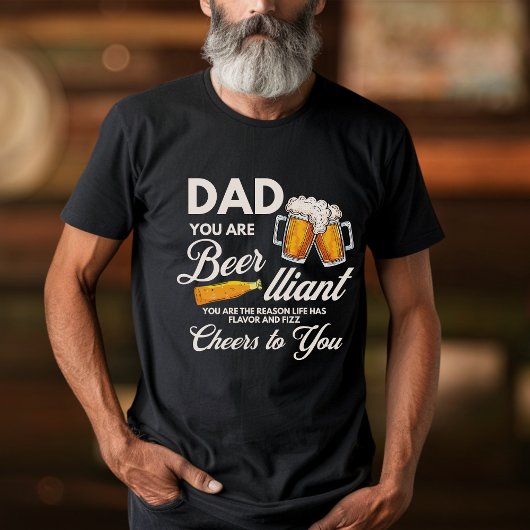Grappig Vaderdag quote je vader is een bierliefheb T-shirt