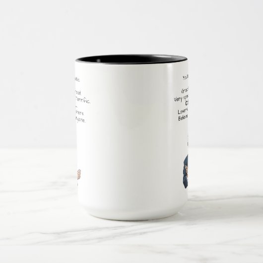 Grappig Vaderdag Trump, echt geweldige koffie-Mok Mok (Midden)