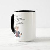 Grappig Vaderdag Trump, echt geweldige koffie-Mok Mok (Voorkant links)