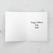 Grappig Vaderdag Wenskaart Kaart (Binnen)