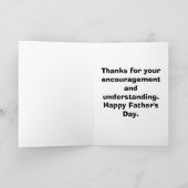 Grappig Vaderdag Wenskaart Kaart (Binnen)