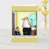 Grappig Vaderdag Wenskaart Kaart (Gele Bloem)