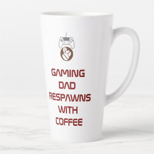 Grappig Vaderdaggeschenk voor gamer-pappas Latte Mok
