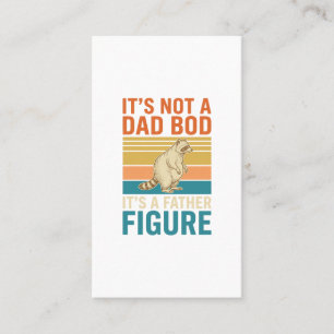 Grappig vaderfiguur wasbeer vintage shirt ontwerp_ visitekaartje