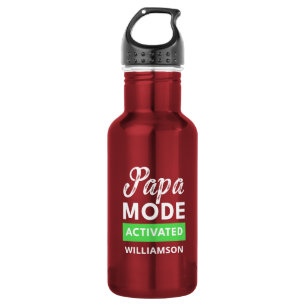 Grappig vadersgeschenk voor nieuwe aanstaande vade waterfles