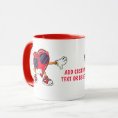 Grappig Valentijn Dabbing Hearts Valentijn Mok (Voorkant links)