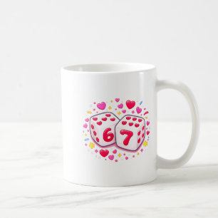 Grappig Valentijns Dag Shirt Schattelijke Dobbelst Koffiemok