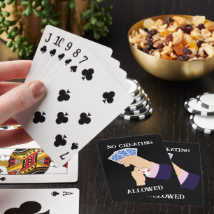 Grappig vals spelen en tekst gokken pokerkaarten
