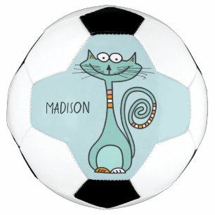 Grappig van de de douanenaam & kleur van de Kat Voetbal