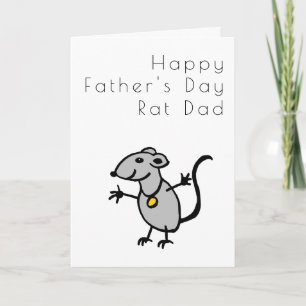 Grappig van Rat Fathers Day Kaart