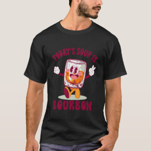 Grappig Vandaag is Soep Bourbon Whisky Drinken Min T-shirt