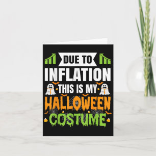 Grappig vanwege inflatie dit is mijn Halloween kos Kaart