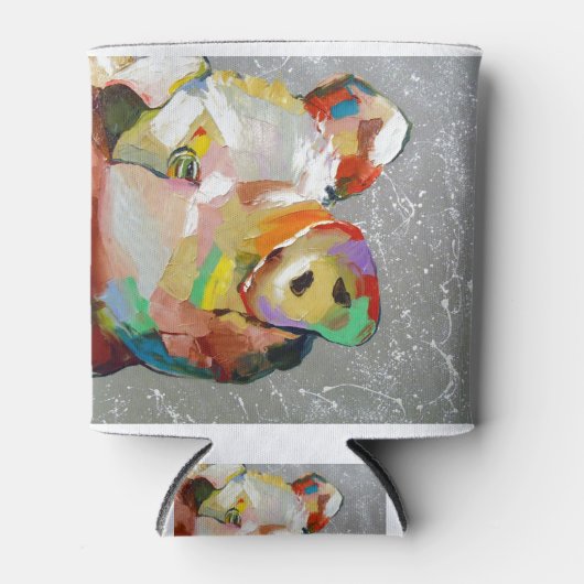 Grappig varken blikjeskoeler (Voorkant)