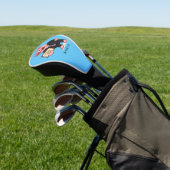 Grappig varken in business suit cartoon golfheadcover (Insitu)