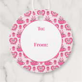 Grappig varken liefde woordspeling bedankjes labels (Voorkant)