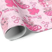 Grappig varken liefde woordspeling cadeaupapier (Rol Hoek)