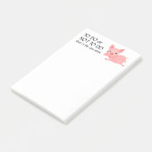 Grappig varken om niet te doen lijst post-it® notes (Schuin)