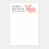 Grappig varken om niet te doen lijst post-it® notes (Voorkant)