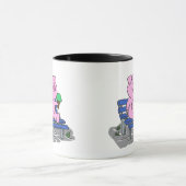 Grappig varkensconsumptie-ijs | Achterkleur kiezen Mok (Midden)