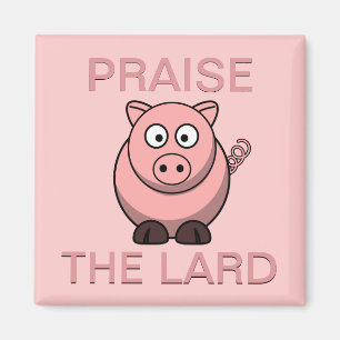 Grappig Varkensspek loven de Lard Piggy Magnet Magneet