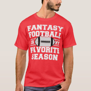 Grappig Varsity Sports Fantasy Football is mijn fa T-shirt
