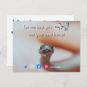 grappig vastgoed dat je je volgende huisslang uits briefkaart (Voorkant / Achterkant)