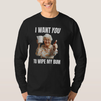 Grappig Veeg Mijn Bum Toilet Roll Ongepast Embarr T-shirt
