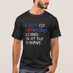 Grappig veel vuurwerk op moment 4e van t-shirt